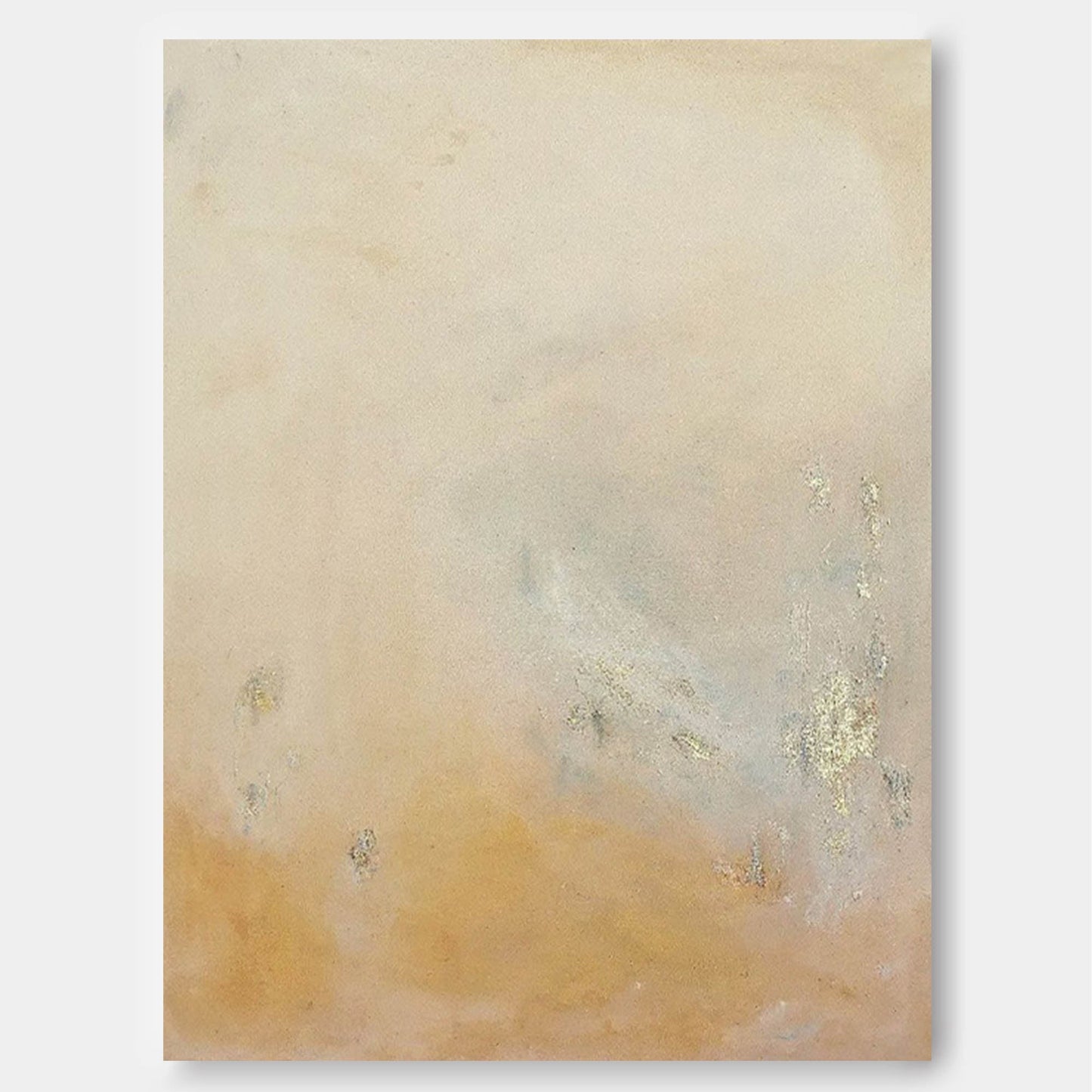 Serene Abstract Oil Painting for Home Decor – Minimalist Wall Art