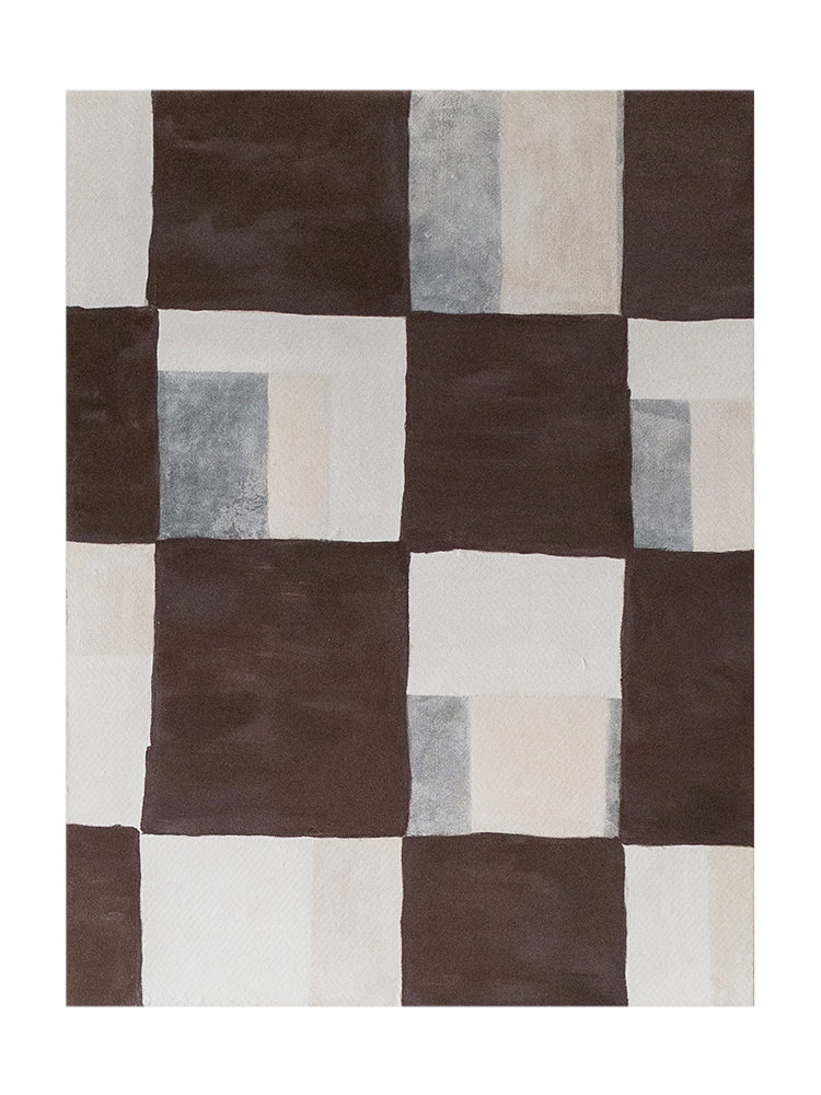 Abstract Geometric Shapes Accent Luxury Oil Painting 416PW