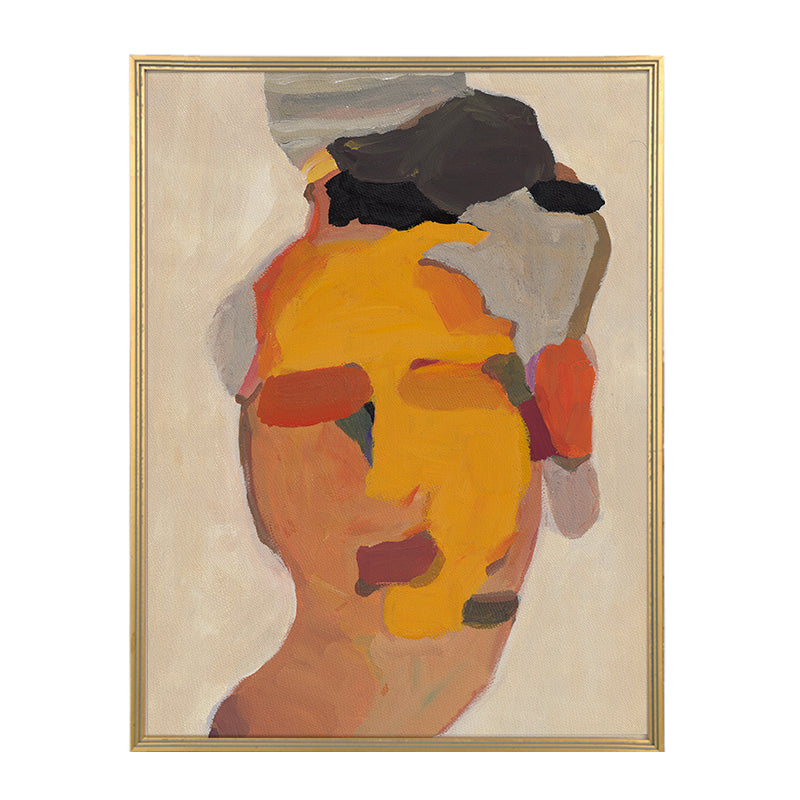 Abstract Modern Portrait Accent Oil Painting 423PW