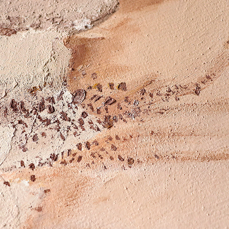 Textured Neutral Wood Wave Texture Oil Painting 438PW
