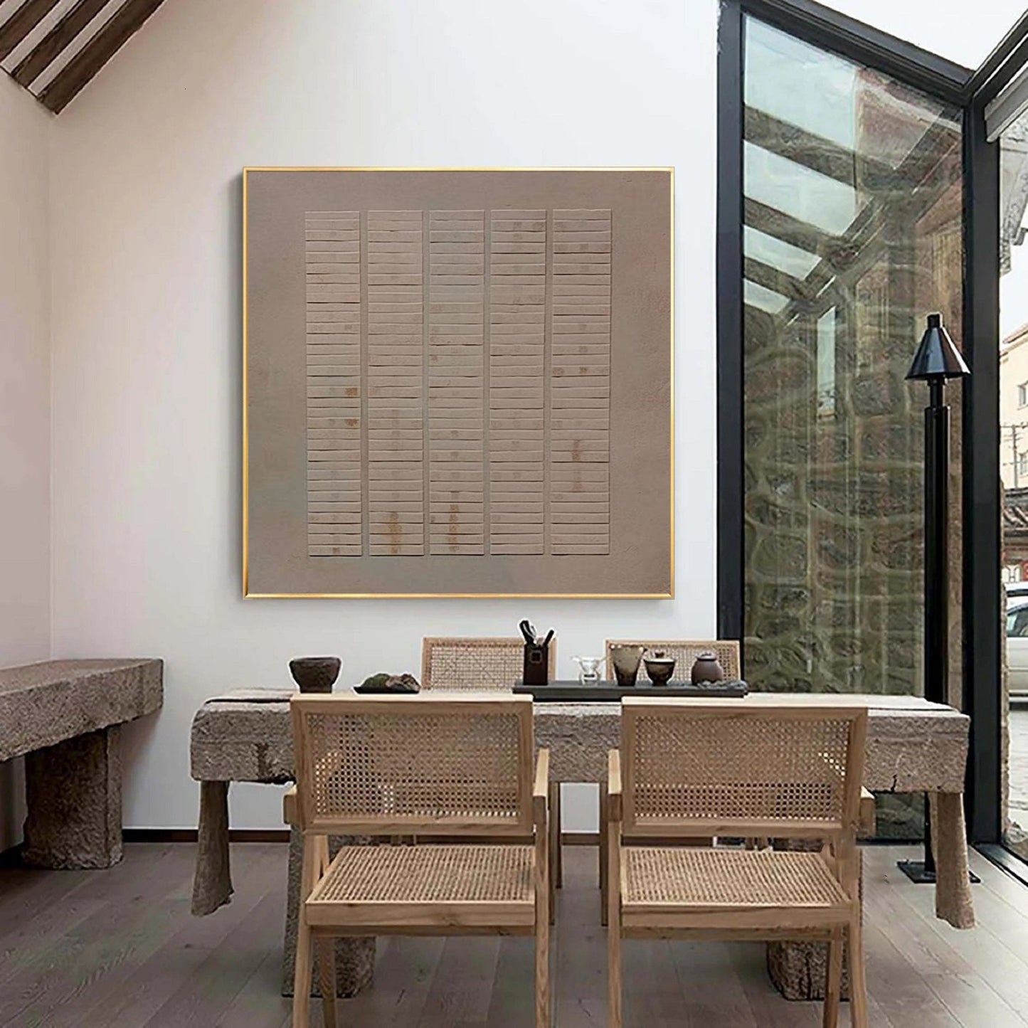 Contemporary Abstract Wall Art for Modern Home Decor in Neutral Tones