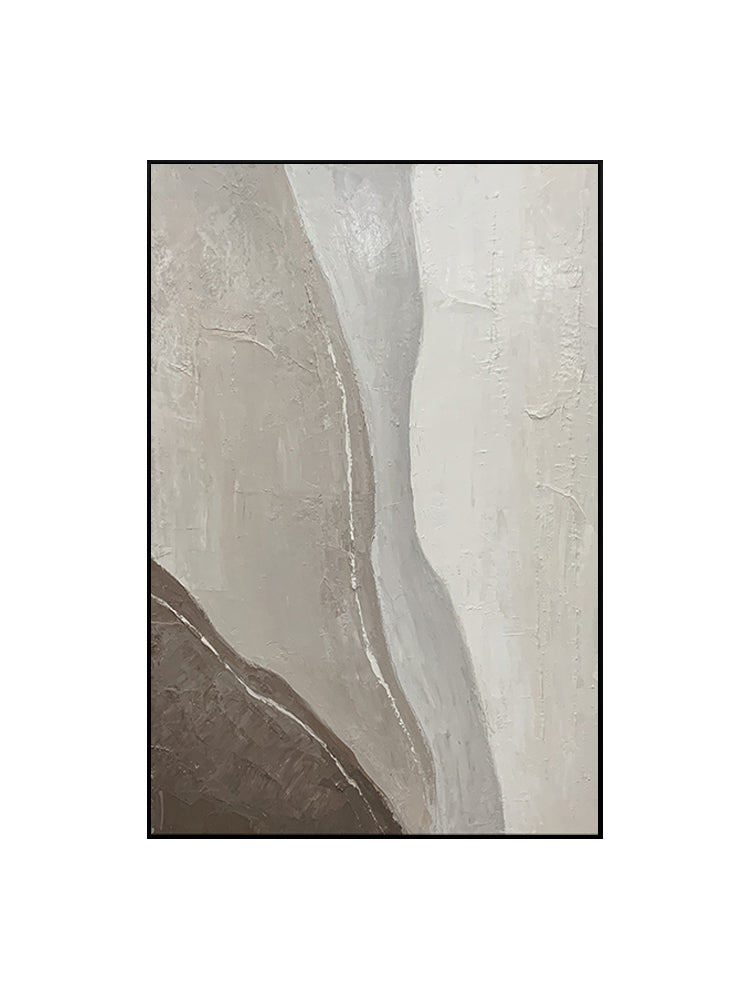Grand Granite Neutral Stone Oil Painting