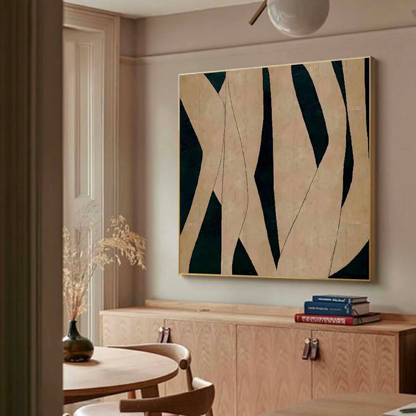 Modern Minimalist Abstract Oil Painting for Contemporary Home Decor