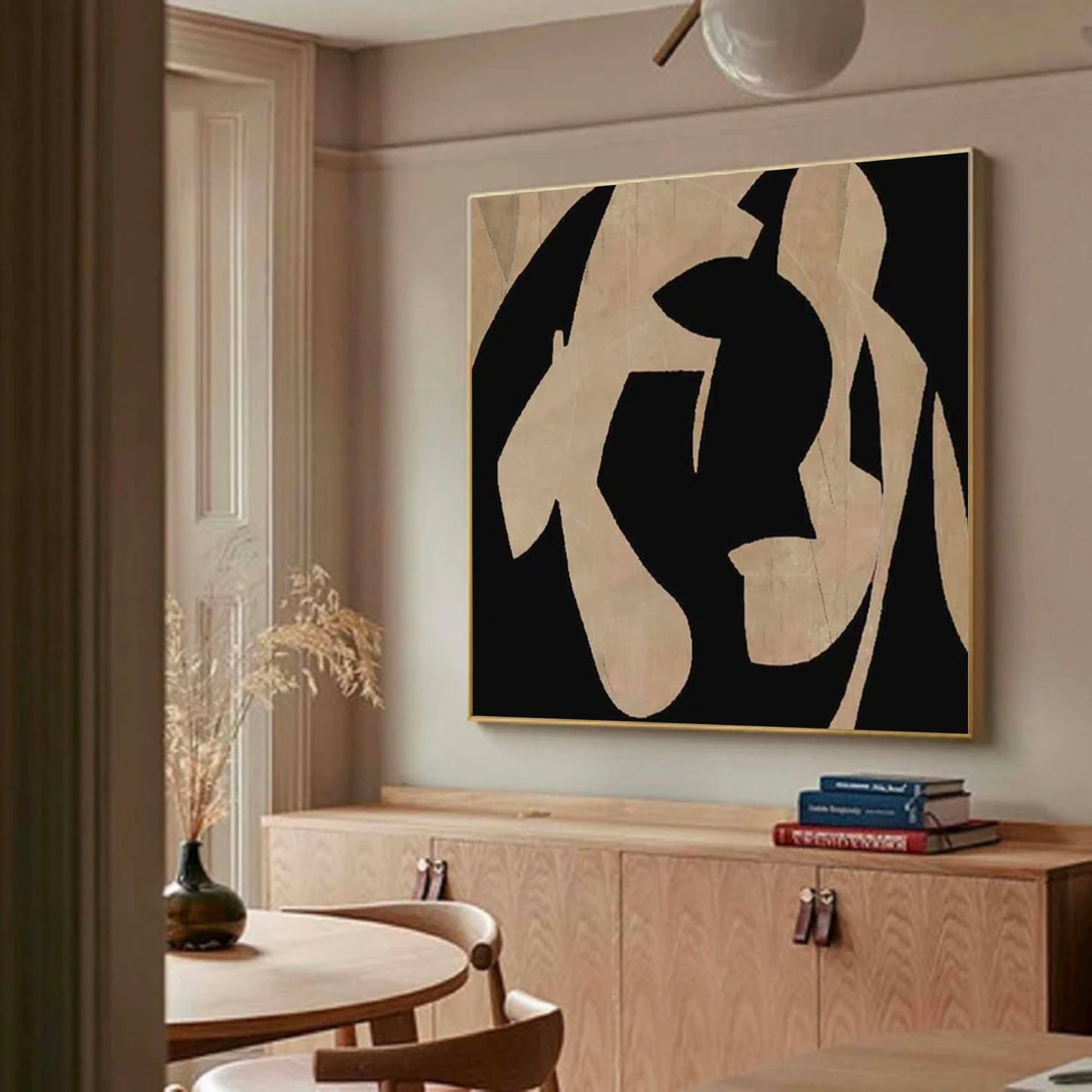 Modern Minimalist Abstract Oil Painting for Contemporary Home Decor