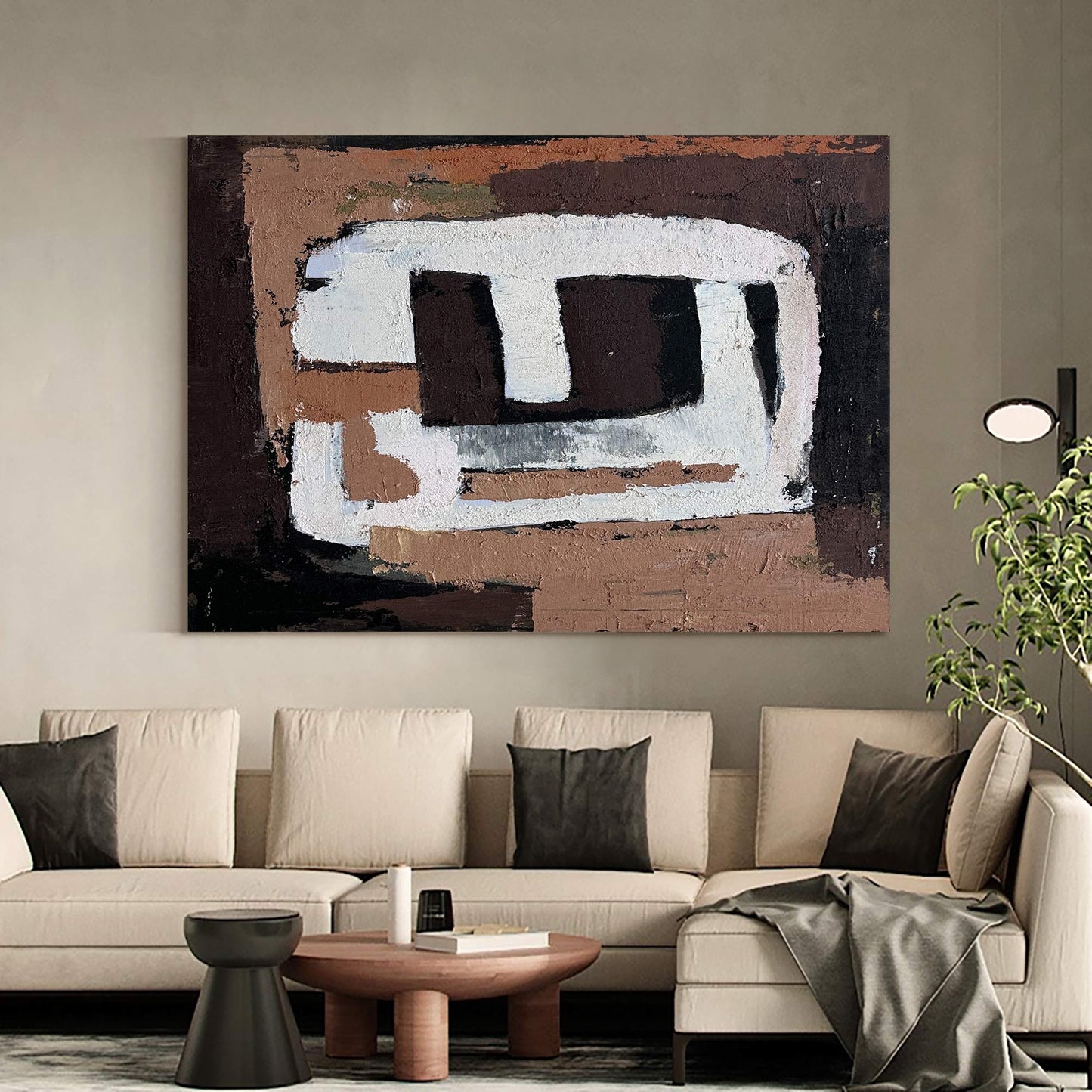 Contemporary Abstract Oil Painting for Modern Home Decor Elegance