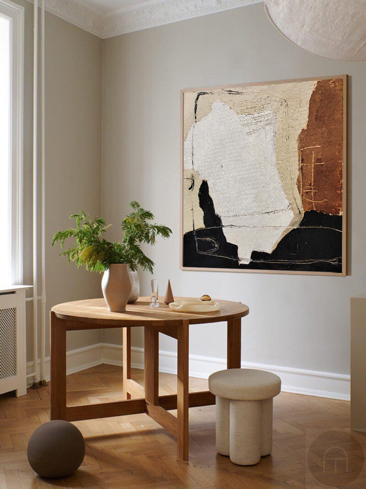Contemporary Abstract Oil Painting for Modern Home Decor and Art Collection