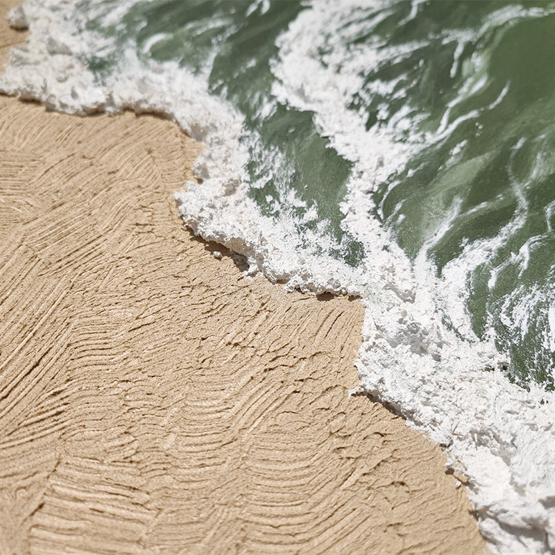 Coastal Waves Foam Texture California Oil Painting 131CW