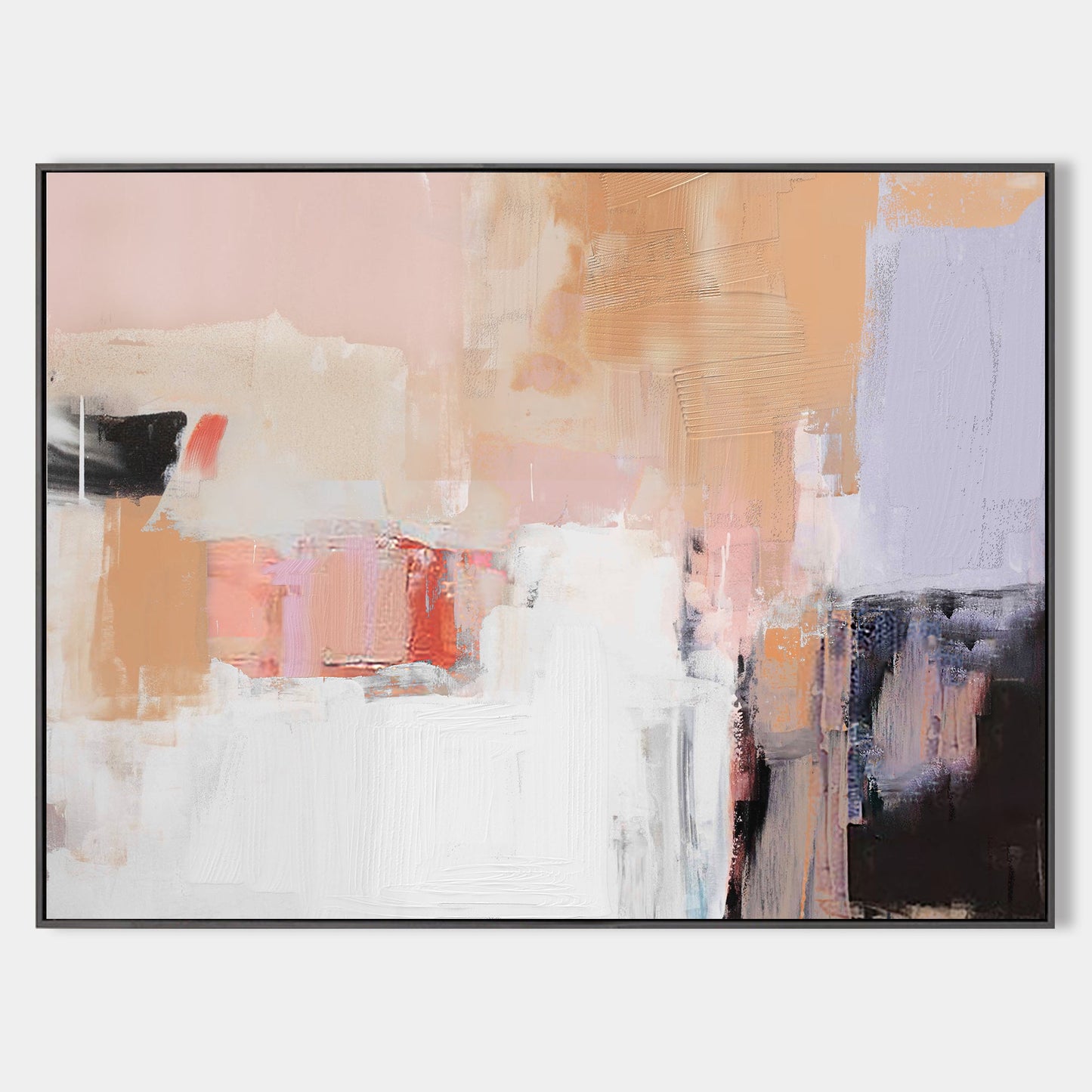 Contemporary Colorful Abstract Oil Painting for Modern Home Decor