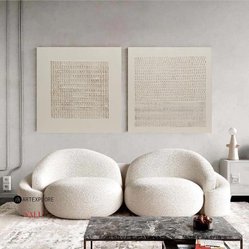 Contemporary Abstract Duo for Modern Home Decor and Artistic Touch