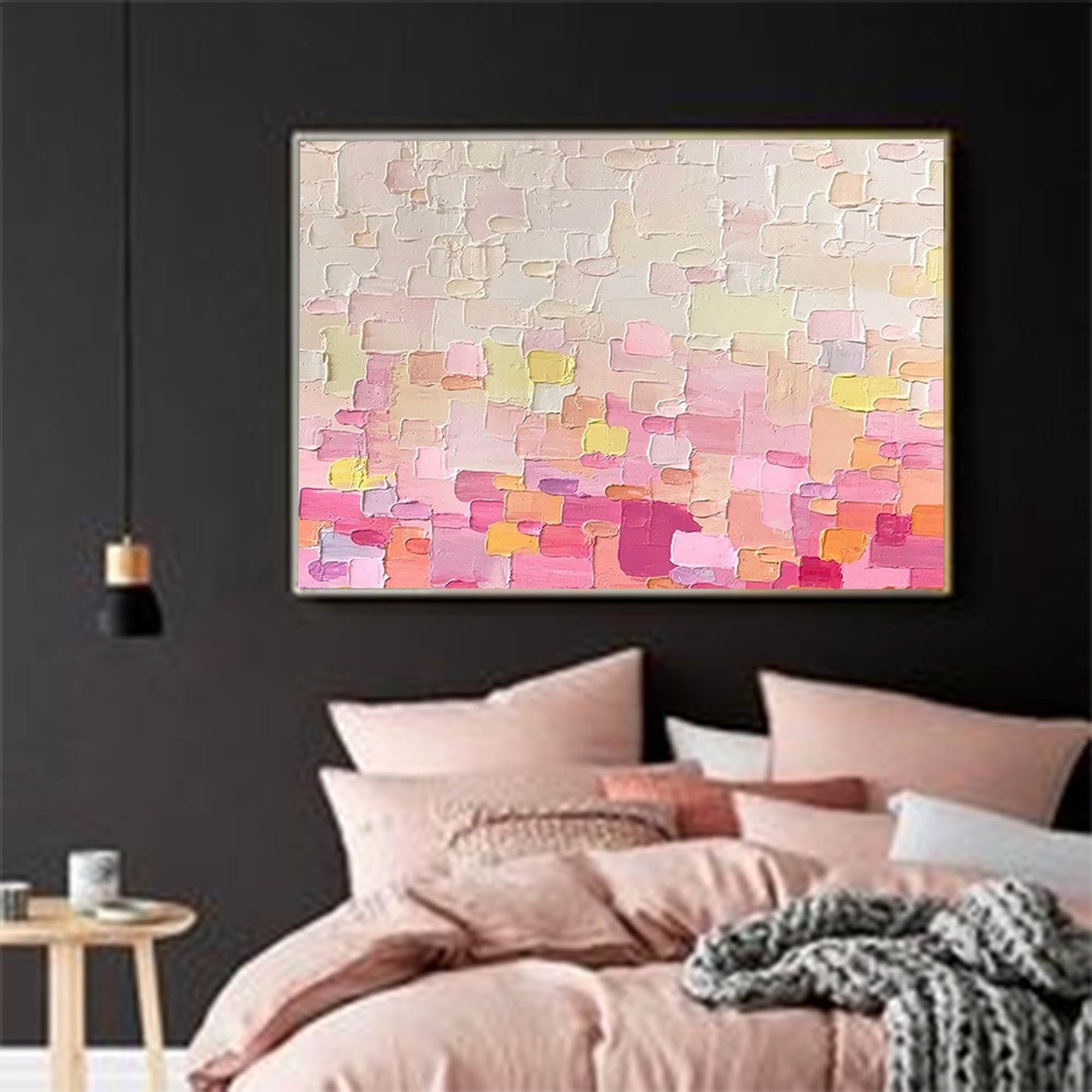 Colorful Abstract Oil Painting for Modern Home Décor and Art Lovers