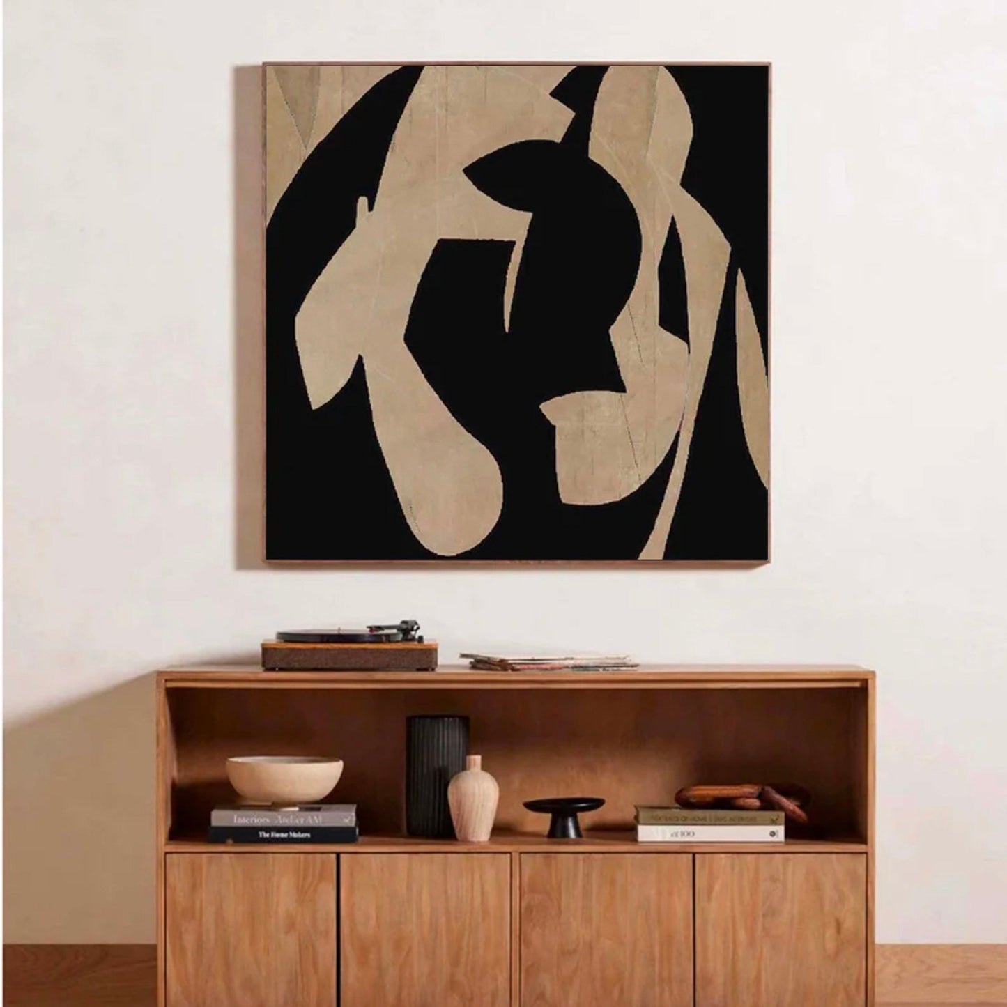 Modern Minimalist Abstract Oil Painting for Contemporary Home Decor