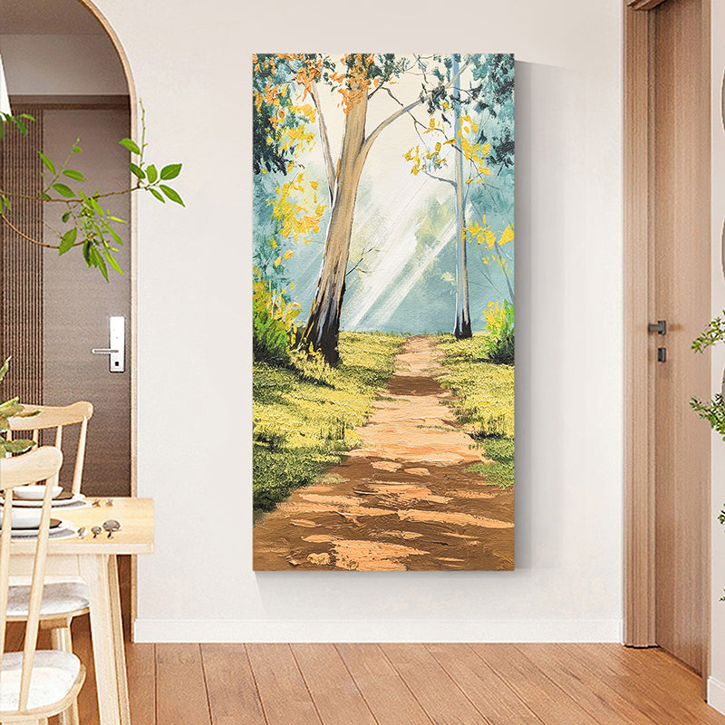 Forest Sunlight Portrait Quiet Nature Scenic Oil Painting 103FS