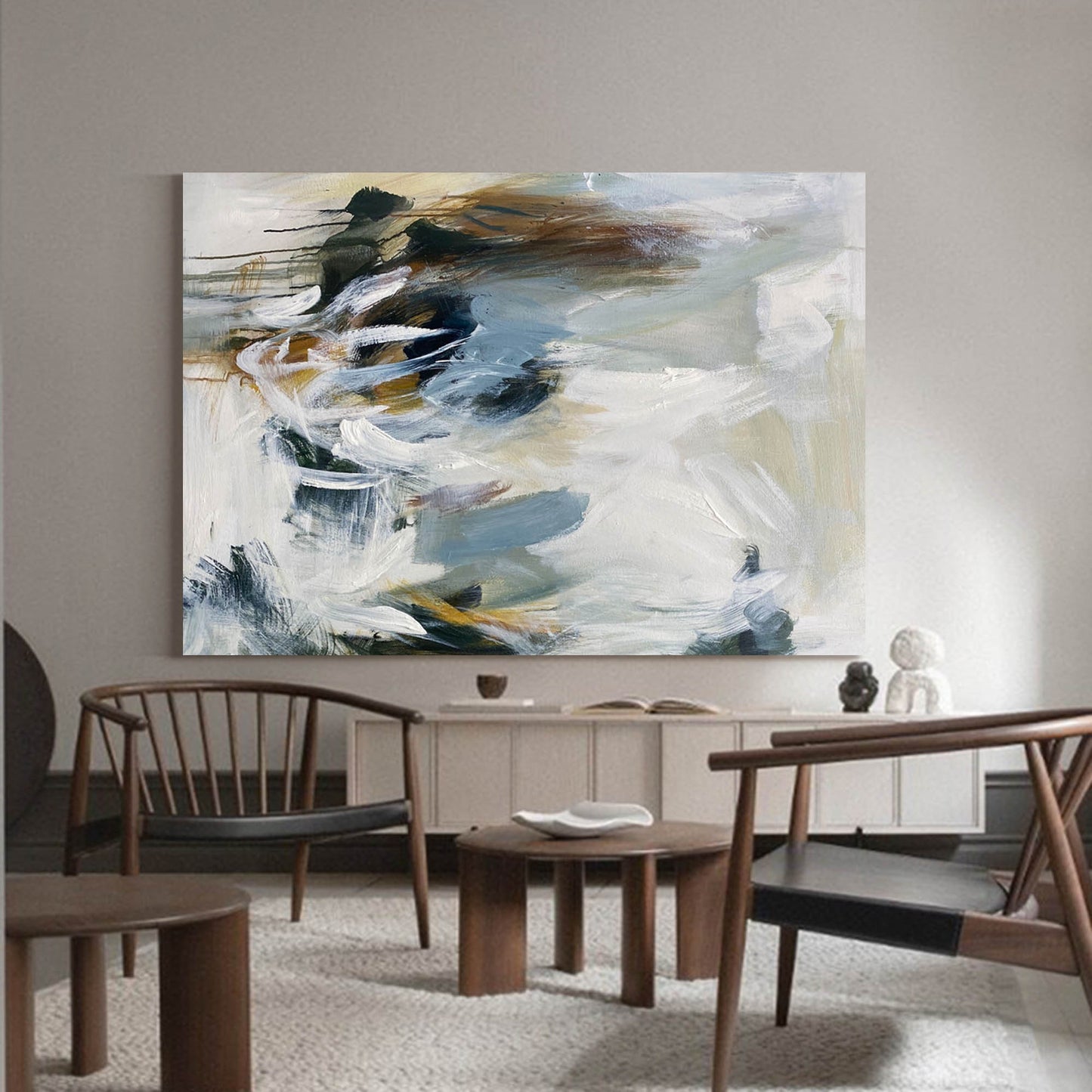 Contemporary Abstract Oil Painting for Modern Home Décor – Unique Wall Art Design