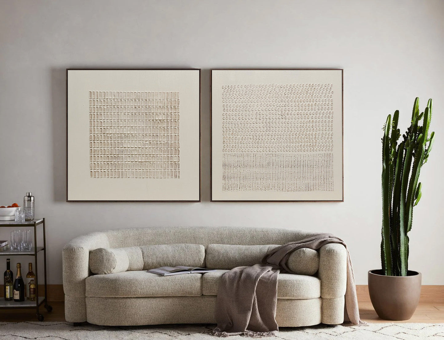 Contemporary Abstract Duo for Modern Home Decor and Artistic Touch