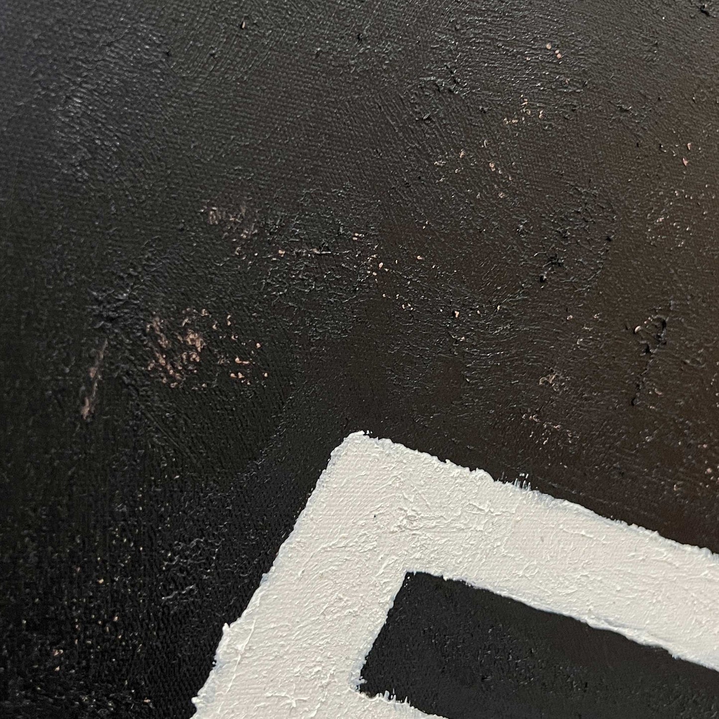 Bold Abstract Expressionist Oil Painting in Keith Haring Style