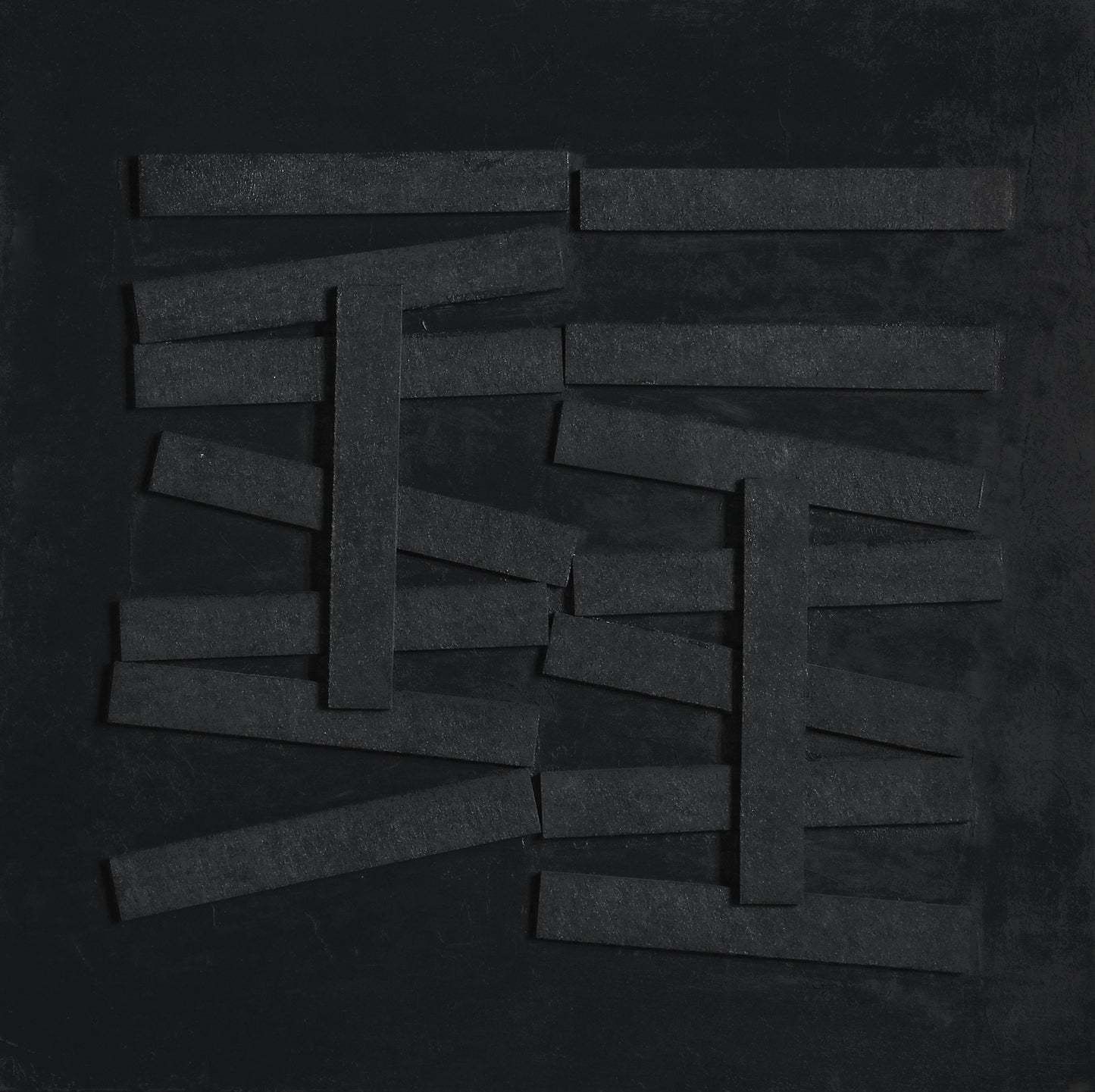 Modern Black Abstract Art - Bold Geometric Textures for Contemporary Décor