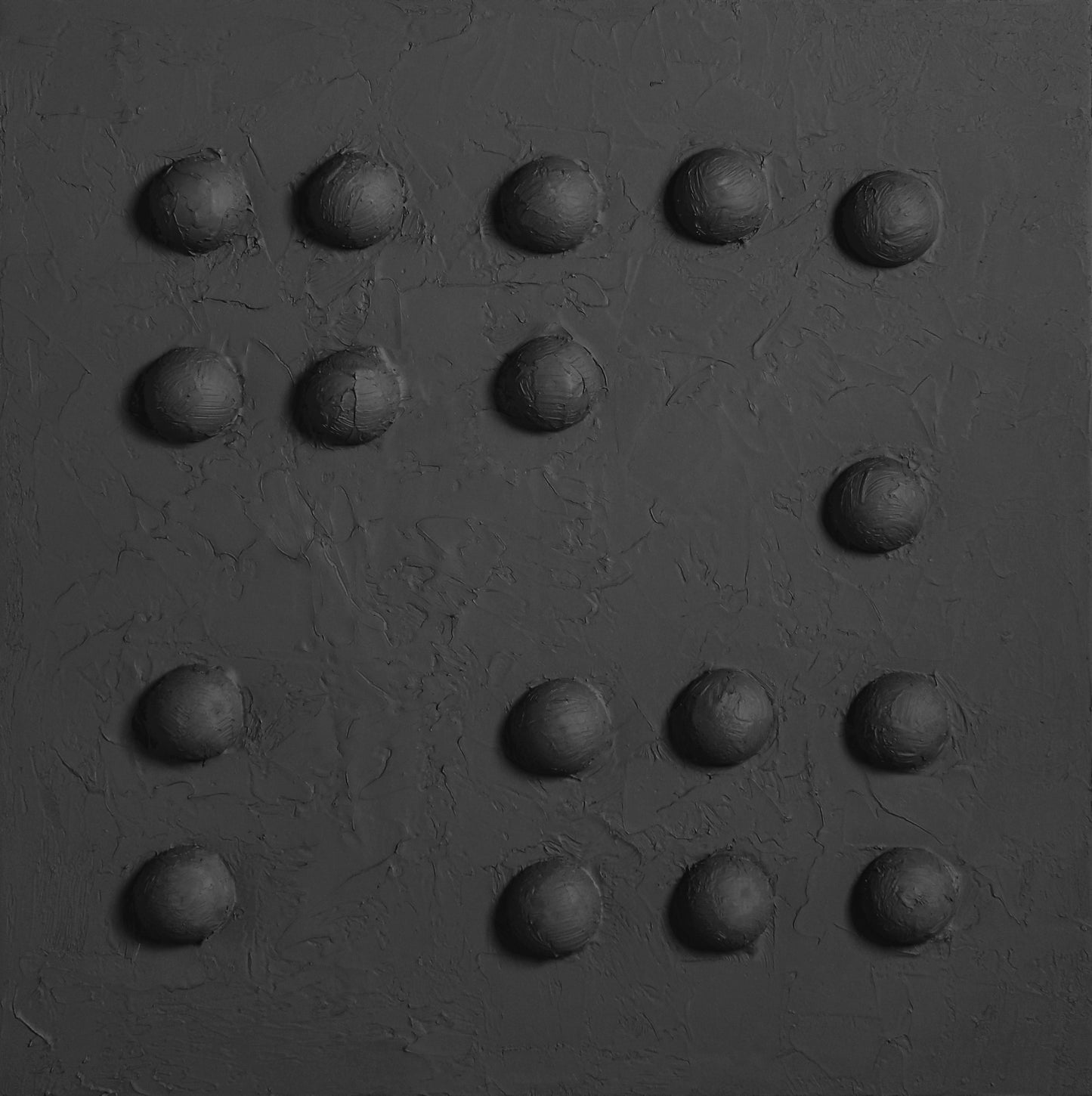 Contemporary Monochrome Abstract Oil Painting for Modern Home Decor