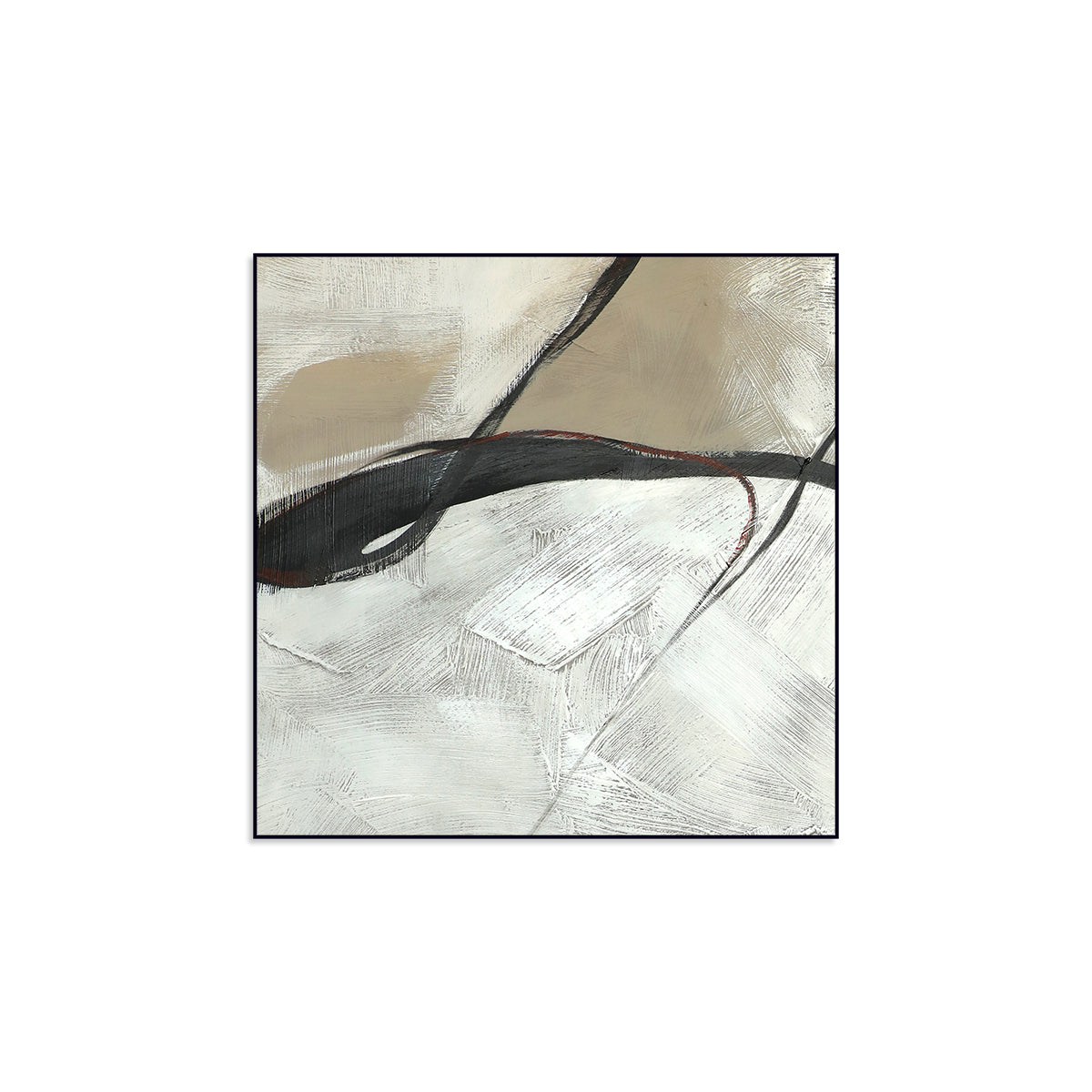 Elegant Minimalist Abstract Oil Painting for Modern Home Decor