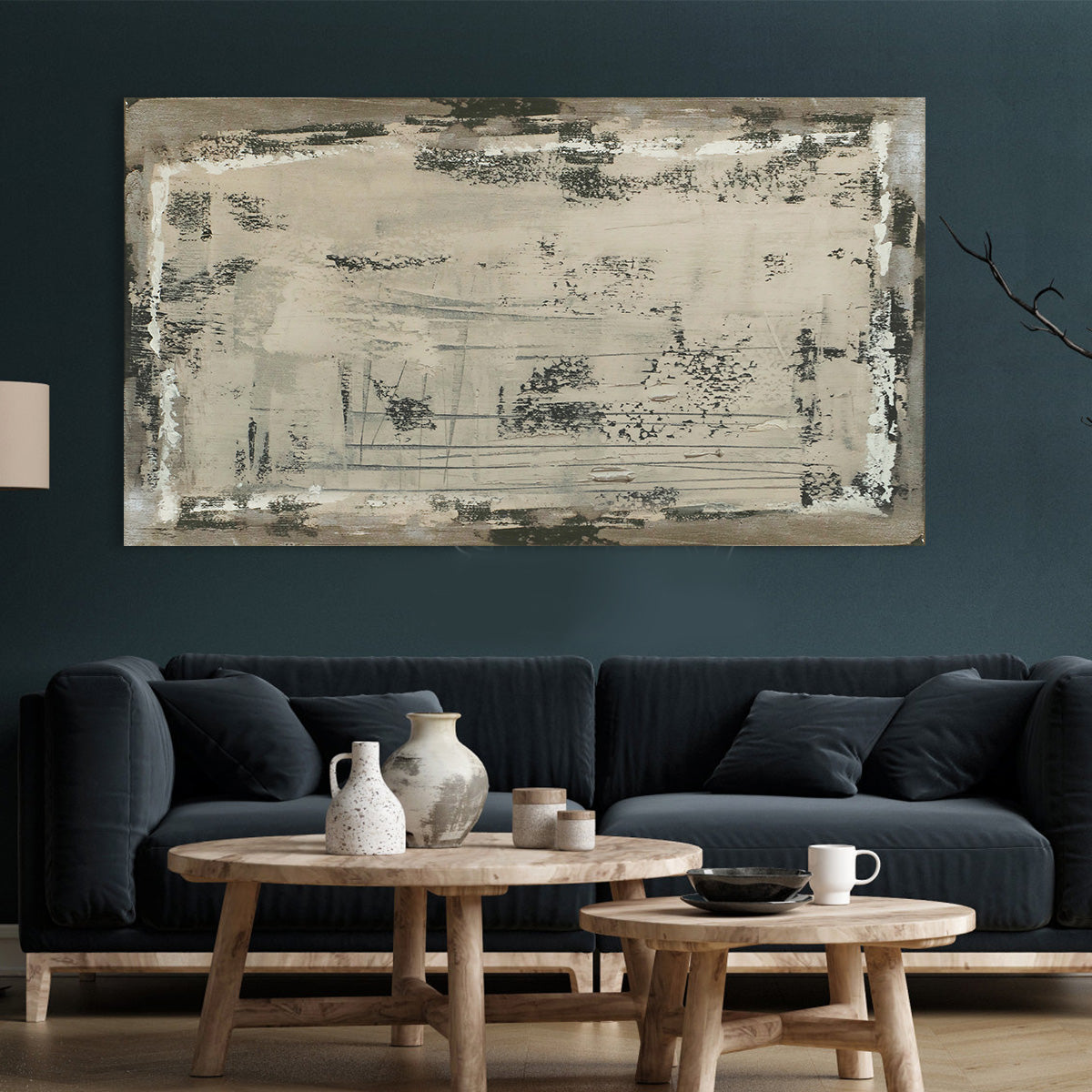 Chic Urban Abstract Oil Painting for Modern Home Decor