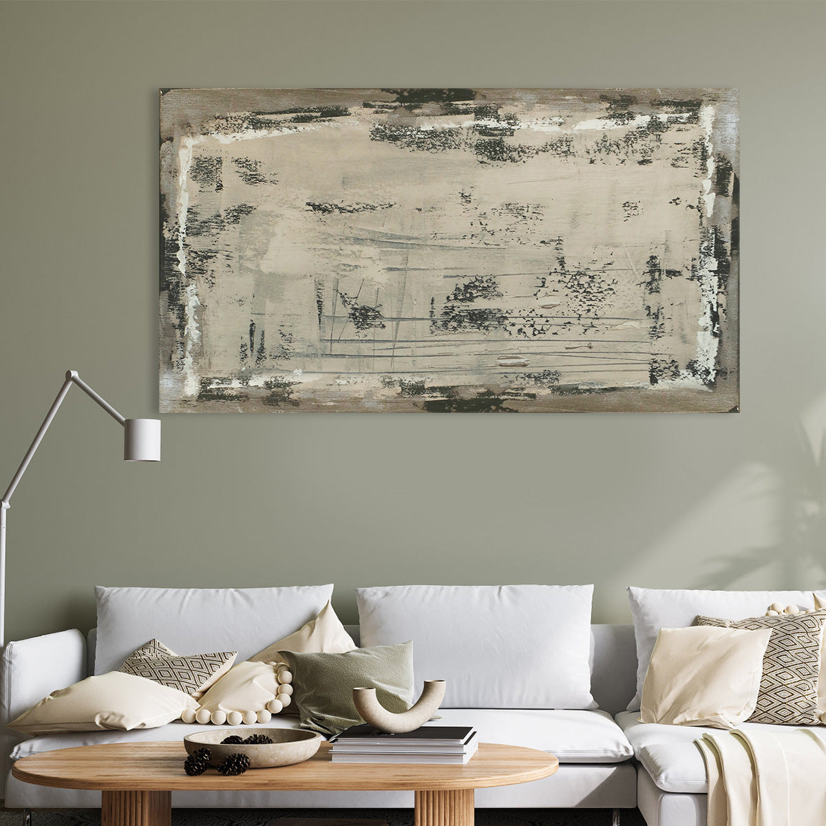 Chic Urban Abstract Oil Painting for Modern Home Decor