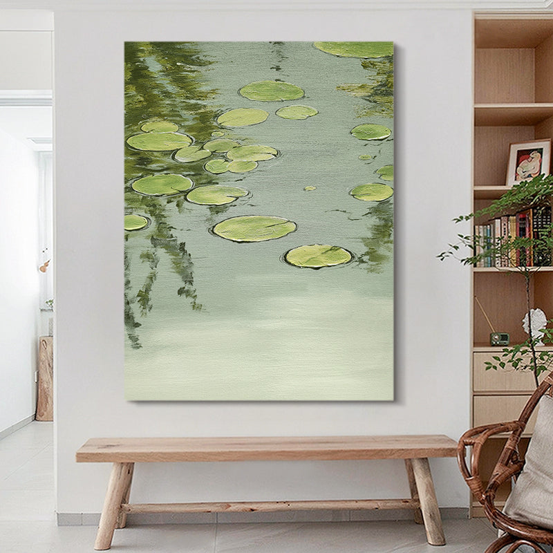 impressionist Water Lilly European Scenic Oil Painting 140IW