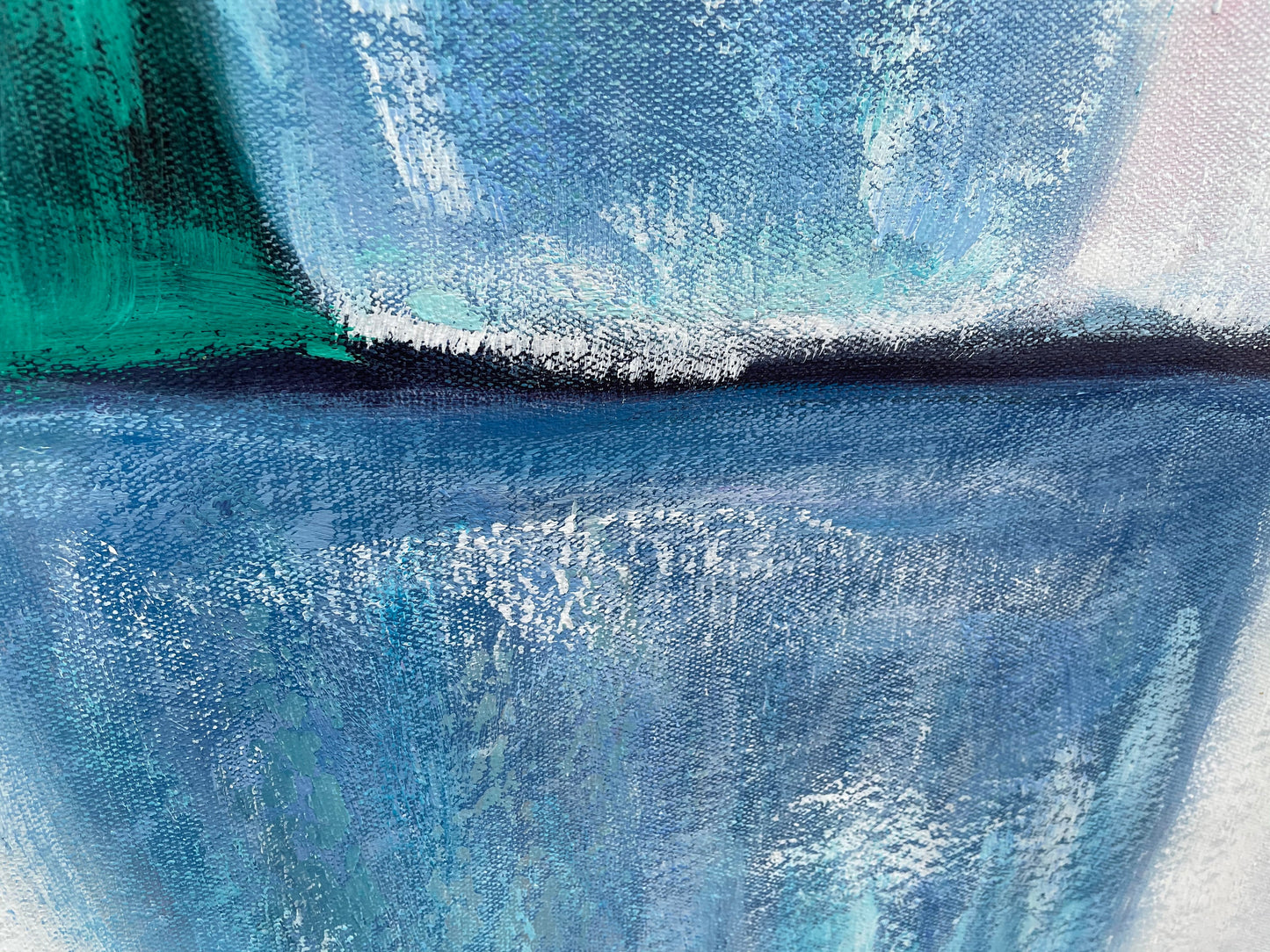 Colorful Abstract Oil Painting for Modern Home Decor and Artistic Inspiration