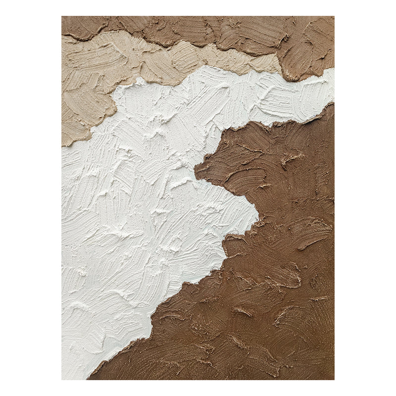 Neutral Layered Accent Abstract Minimalist Texture Oil Painting 149NL