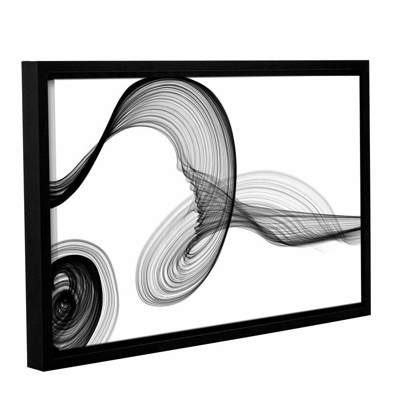 Abstract Black and White Swirls Art | Modern Canvas Wall Decor for Contemporary Spaces