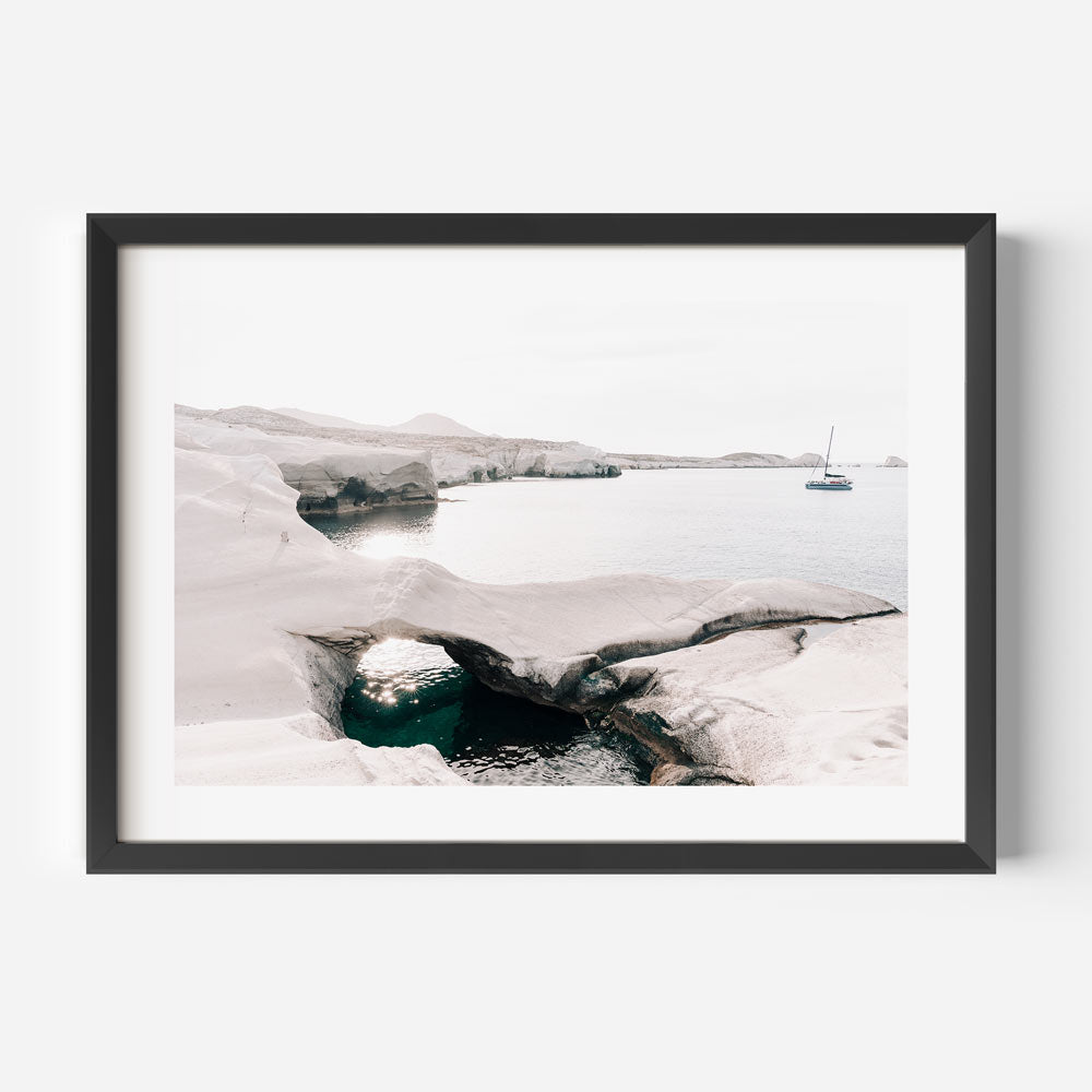 Serene Aegean Seascape with Tranquil Waters and Coastal Beauty