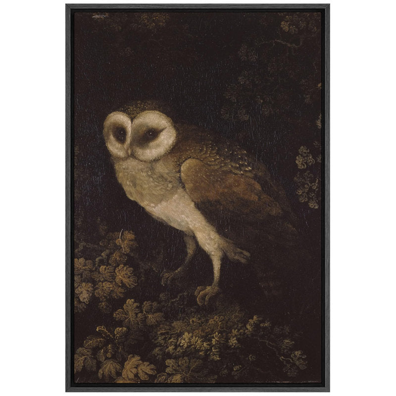 Rustic Owl Oil Painting for Cozy Farmhouse Decor and Nature-Inspired Modern Art