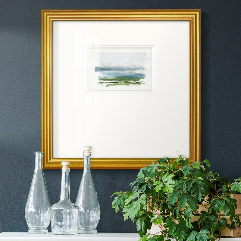 Coastal Serenity: Tranquil Ocean Waves in Elegant Oil Painting