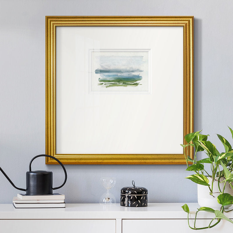 Coastal Serenity: Tranquil Ocean Waves in Elegant Oil Painting