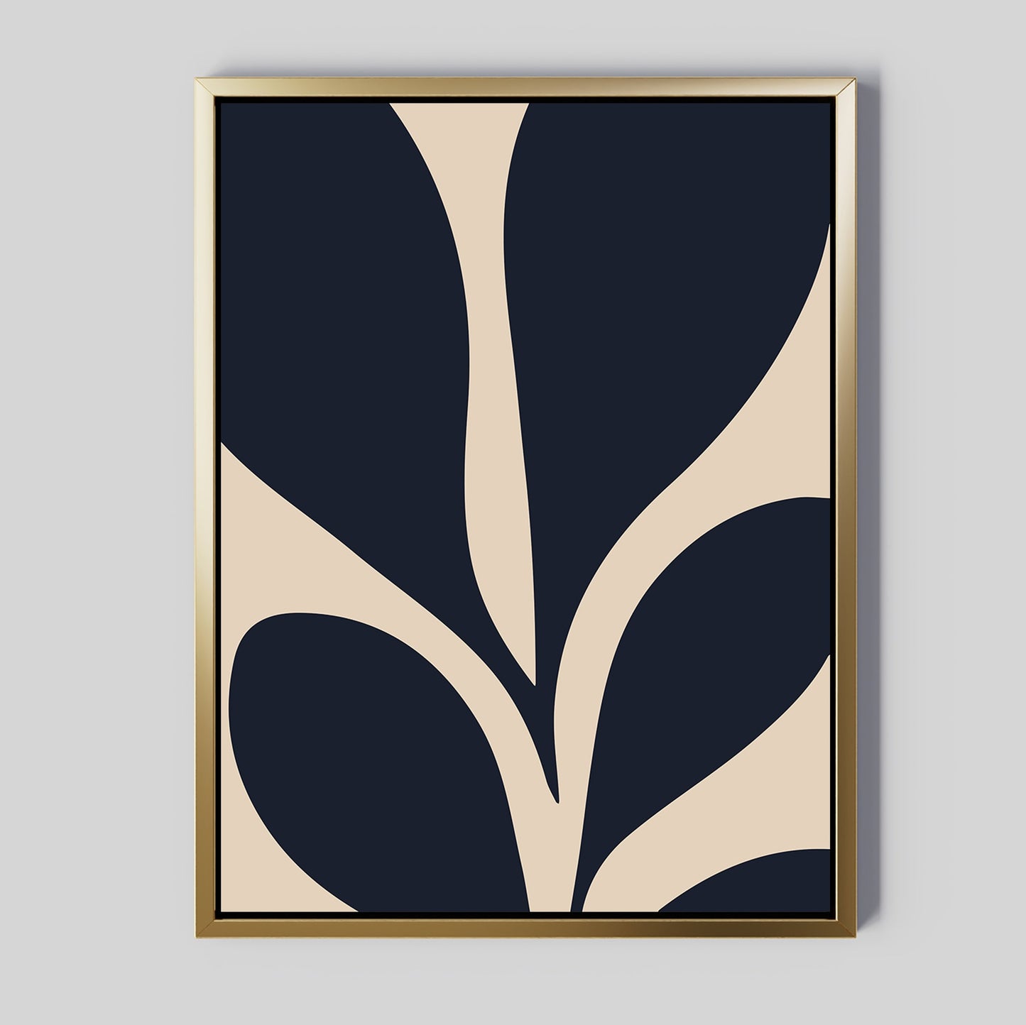 Abstract Botanical Illusion Oil Painting for Modern Home Decor