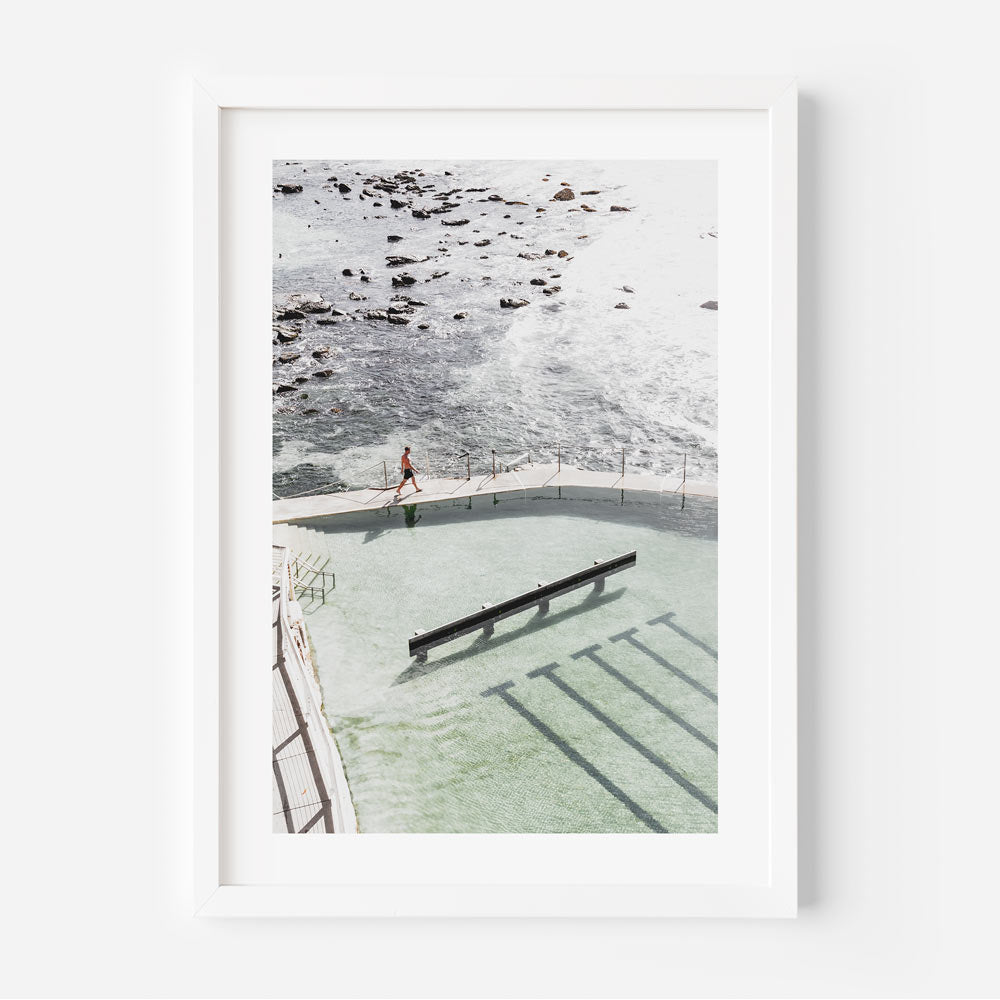 Bronte Beach Serenity: Coastal Oil Paintings of Surfers and Pools