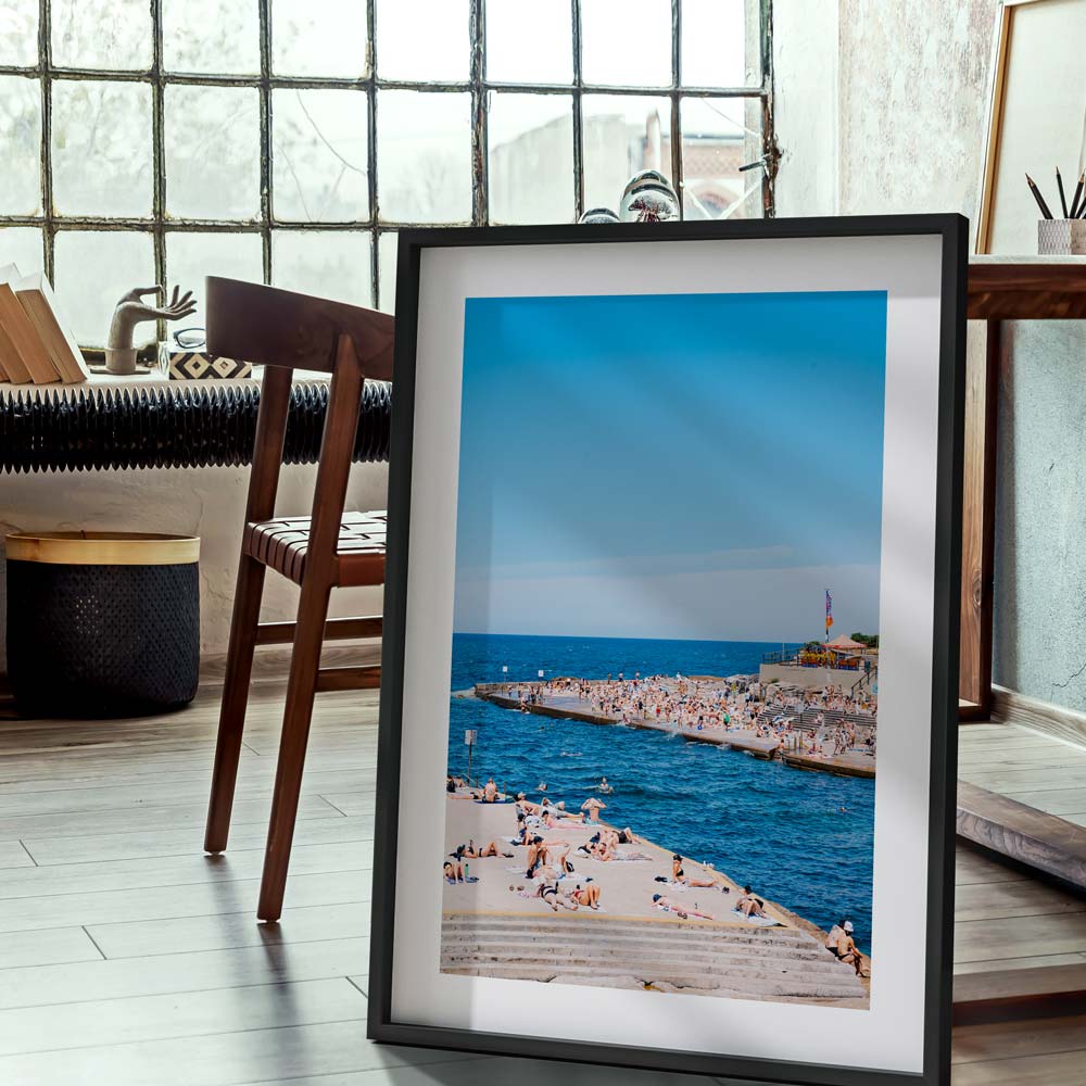 Summer Serenity at Clovelly Beach - Vibrant Oil Painting of Coastal Bliss