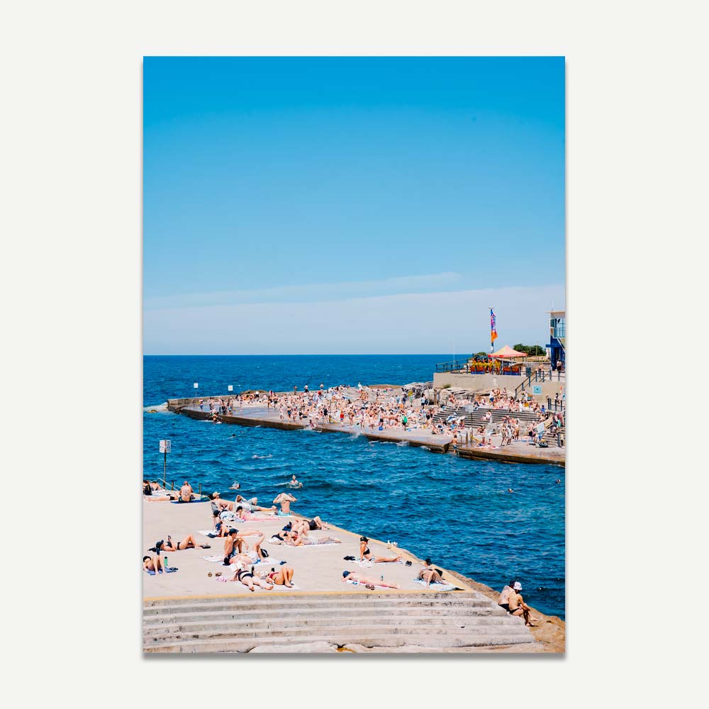 Summer Serenity at Clovelly Beach - Vibrant Oil Painting of Coastal Bliss