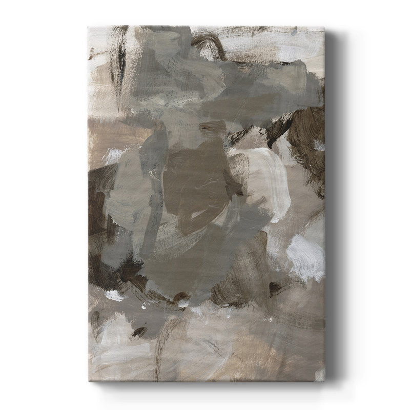 Abstract Coffee-Inspired Oil Painting for Modern Home Decor