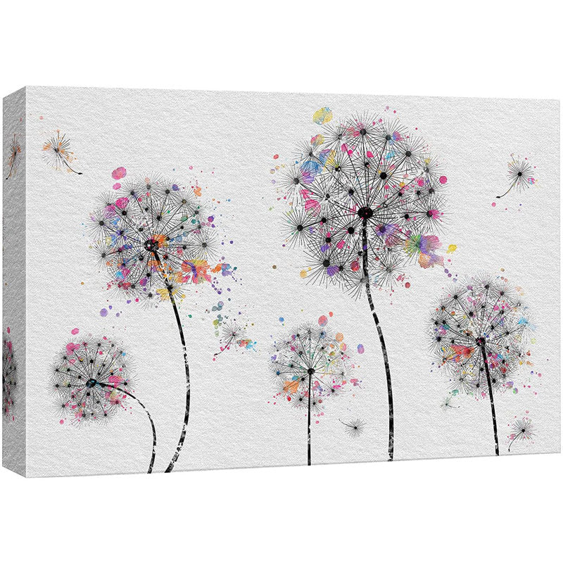 Vibrant Dandelion Splash - Modern Canvas Art for Contemporary Home Décor