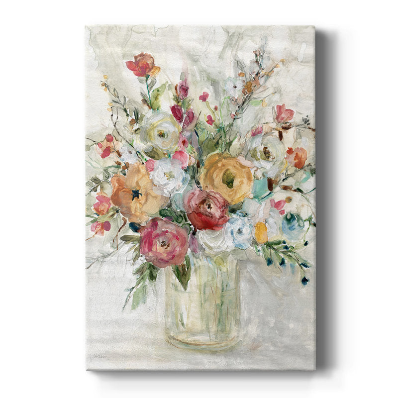 Vibrant Floral Bouquet Oil Painting for Modern Home Decor