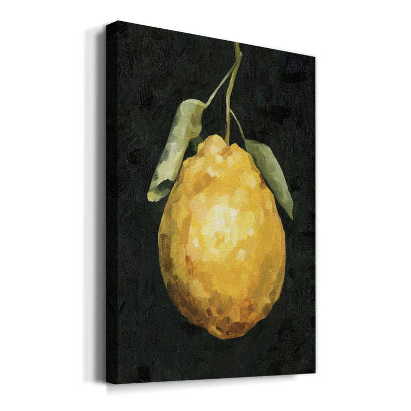 Vibrant Golden Lemon Oil Painting for Modern Home Decor