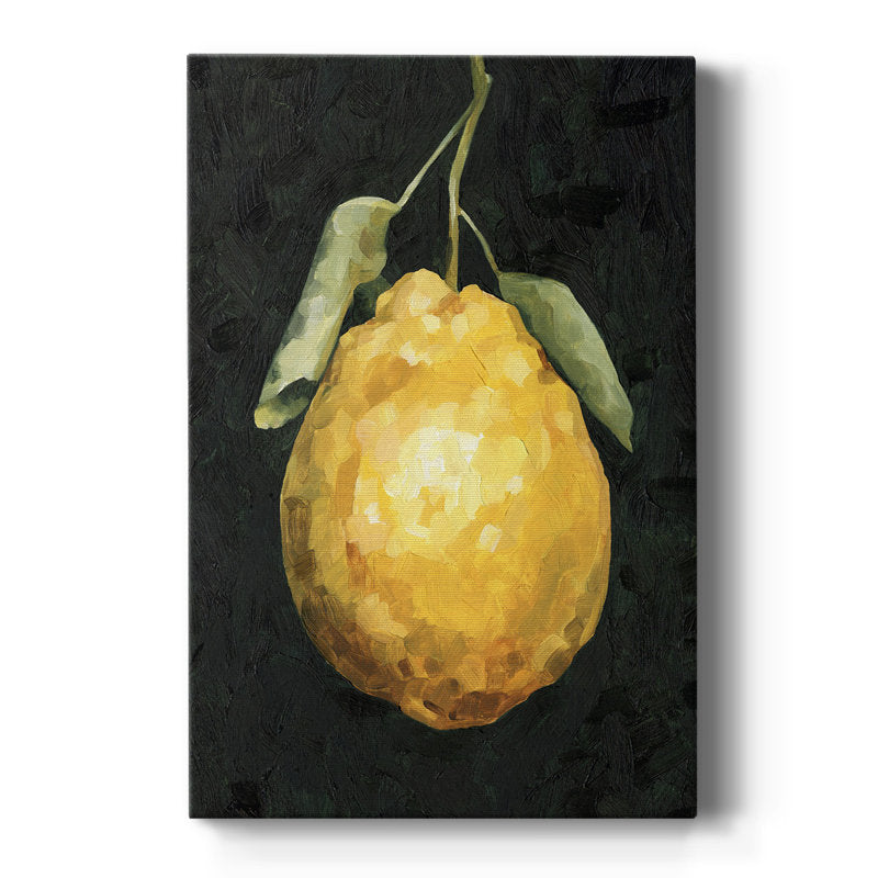 Vibrant Golden Lemon Oil Painting for Modern Home Decor