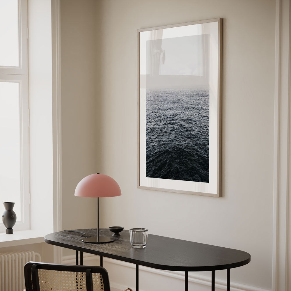 Serene Deep Ocean Waves - Tranquil Oil Painting for Coastal Home Decor