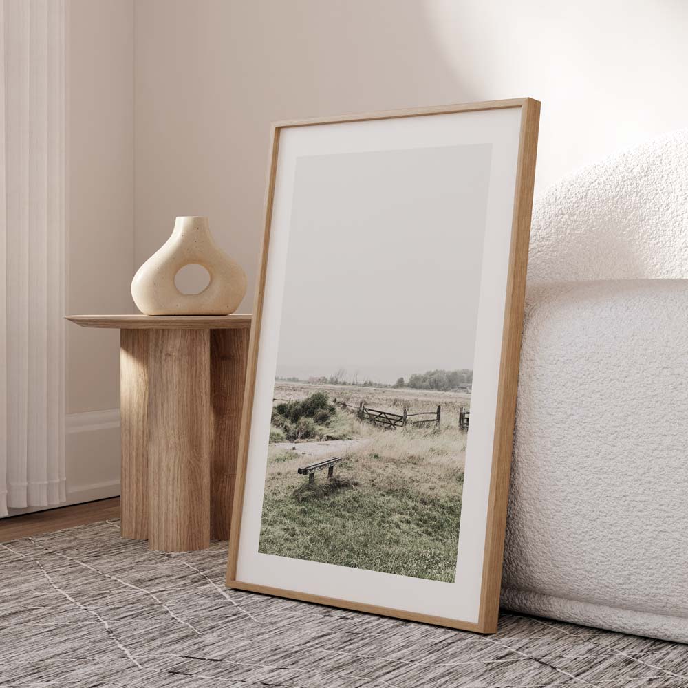 Serene Coastal Landscape Painting of East Sussex's Tranquil Natural Beauty