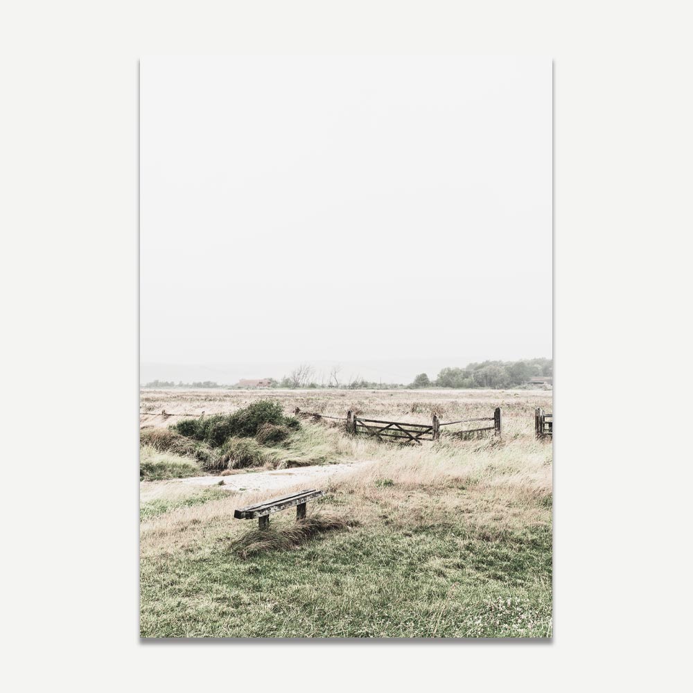 Serene Coastal Landscape Painting of East Sussex's Tranquil Natural Beauty