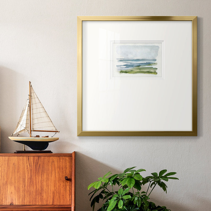 Serene Coastal Waves Oil Painting for Tranquil Home Decor