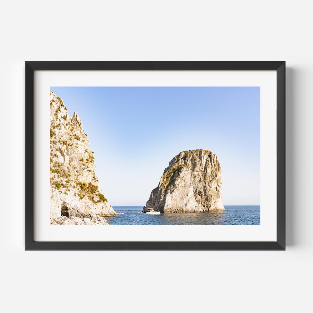 Breathtaking Coastal Landscape with Majestic Rock Formations and Clear Blue Waters