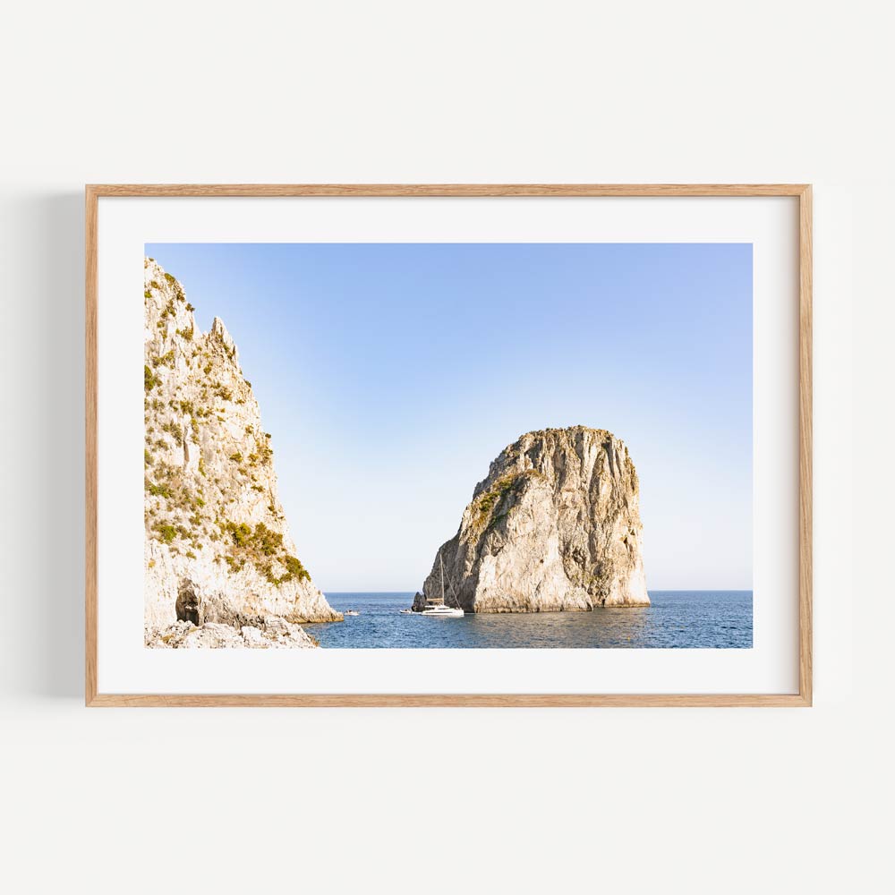 Breathtaking Coastal Landscape with Majestic Rock Formations and Clear Blue Waters