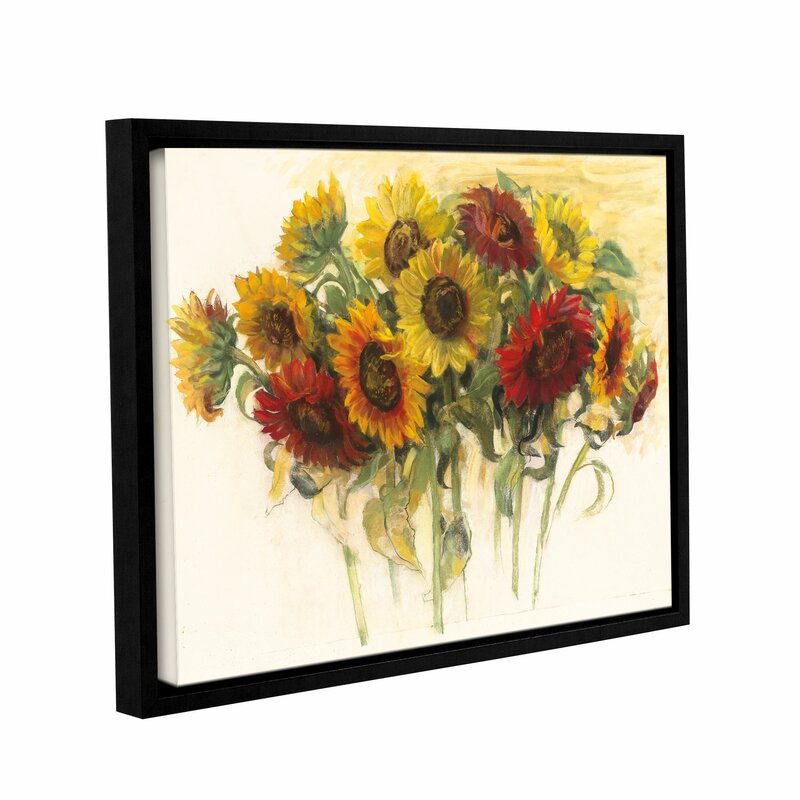 Vibrant Sunflower Bouquet Oil Painting on Canvas for Bright Home Decor