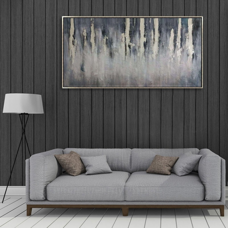 Serene Abstract Landscape Oil Painting for Modern Home Decor
