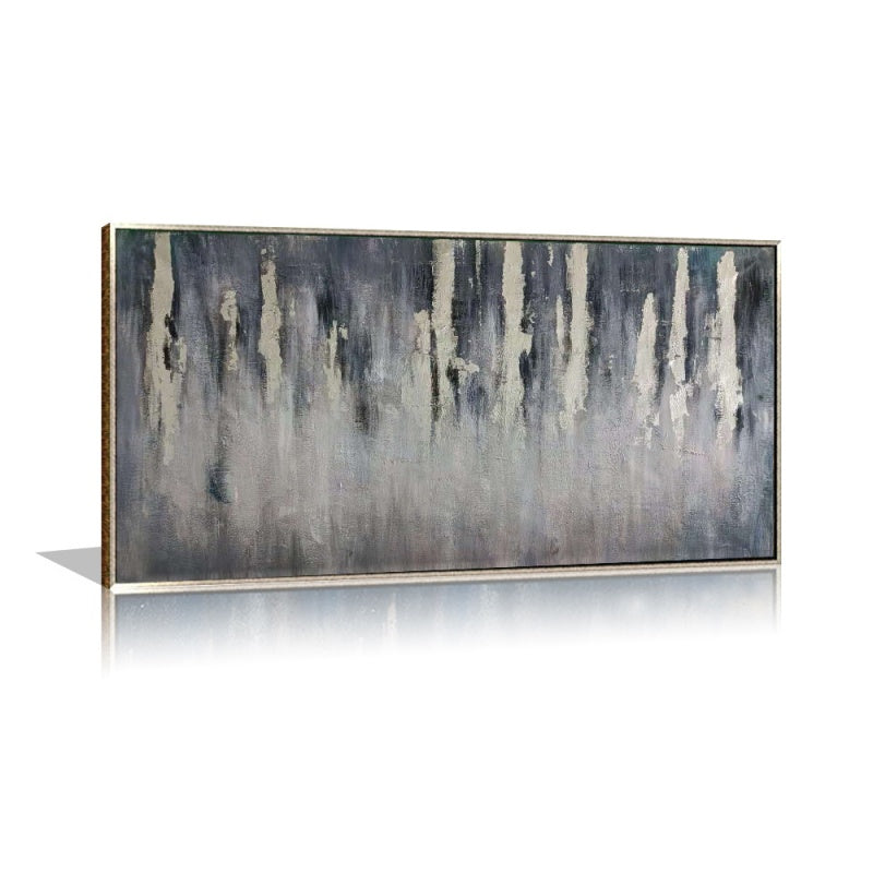 Serene Abstract Landscape Oil Painting for Modern Home Decor